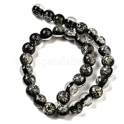 Нити стеклянных бусин из дихроичной фольги ручной работы DICH-U001-10A