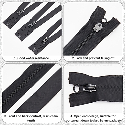 Nähzubehör aus Nylon-Reißverschluss&nbsp;FIND-WH20001-66A