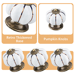 Фарфоровые ручки для дверных ящиков PORC-WH0015-09AB