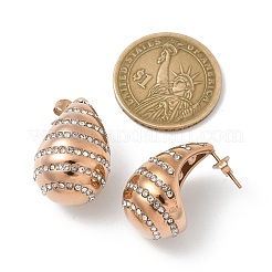 Pendientes de lágrima de acero inoxidable 304&nbsp;EJEW-B108-06RG