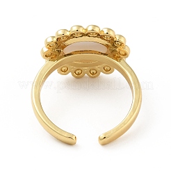 Акриловое кольцо-солнце со злым глазом&nbsp;RJEW-B042-07G-04