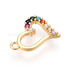 Латунные микро проложить кубического циркония подвески KK-N261-22B-G