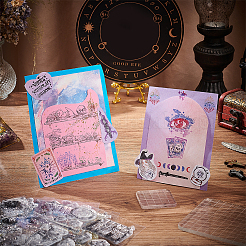 6 лист 6 стиля ПВХ пластиковые прозрачные штампы DIY-PH0021-87A