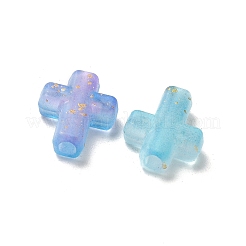 Perline acriliche trasparenti di colore sfumato&nbsp;X1-OACR-M023-03G