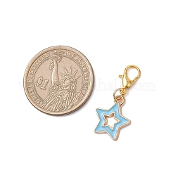 Подвесные украшения из эмали из сплава 4 шт.&nbsp;HJEW-JM04176