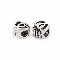 Perline foro grande in lega sitle tibetano&nbsp;TIBEB-N007-023