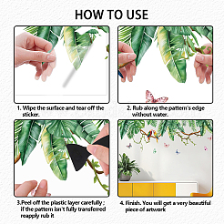 Полупрозрачные самоклеящиеся наклейки на стену из ПВХ STIC-WH0016-025