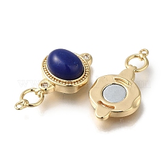 Магнитные застежки из латуни с микропейвом и прозрачным кубическим цирконием&nbsp;KK-H480-44G