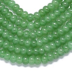 Натуральный Malaysia нефритовые бусы пряди&nbsp;G-B165-G01-4x6mm-04