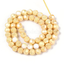 Антикоррозийные гальванические стеклянные бусины&nbsp;EGLA-T021-8mm-15-13