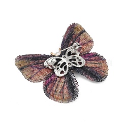 Броши-бабочки из сплава полиэстера для одежды рюкзака JEWB-M070-04PG-03