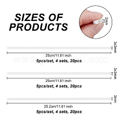 60 шт. 3 вида квадратных и круглых труб из АБС-пластика DIY-OC0011-73
