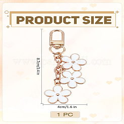 1 шт. подвеска в виде цветка из цинкового сплава с эмалью&nbsp;HJEW-LP0001-69B