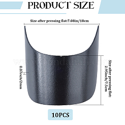 10 Stück PE-Kunststoff-Hutkrempe für Schirmmütze&nbsp;DIY-CP0013-58B