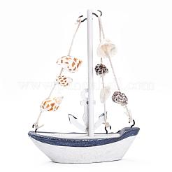 Naturholz Home Display Dekorationen im mediterranen Stil&nbsp;DJEW-WH0010-30