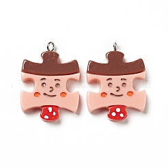 Подвески из непрозрачной смолы&nbsp;LS-RESI-E024-04P-04