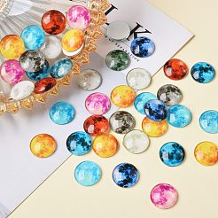 50 Stück leuchtende Glascabochons&nbsp;sgGLAA-SZ0001-15A