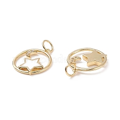 Покрытие стойки латунь микропаве прозрачные подвески из кубического циркония&nbsp;ZIRC-CJC0001-02G