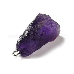 Кулоны из сырого грубого натурального аметиста&nbsp;G-A028-01E