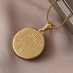 Женские ожерелья с подвеской в виде цветка из хирургической нержавеющей стали 316 с эмалью и имитацией жемчуга&nbsp;AK2795