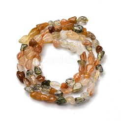 Природный агат бисер нитей G-I389-A39
