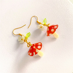 Акриловые серьги-грибы&nbsp;FS-WGCEC1E-01