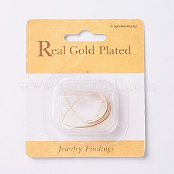 Латунные крючки для сережек&nbsp;X-KK-T038-207G