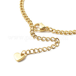 Набор ножных браслетов из натурального клубничного кварца для девочек и женщин AJEW-AN00450-03