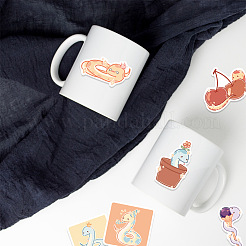 50шт 50 стиля ПВХ пластиковые наборы наклеек с героями мультфильмов STIC-P004-35