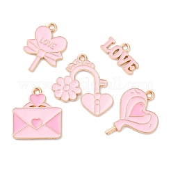 20 шт. 5 стиля подвески из сплава и эмали на тему Дня святого Валентина&nbsp;ENAM-FP0002-15