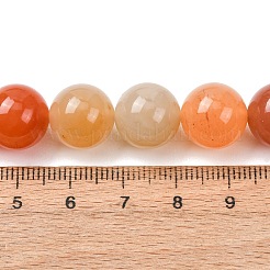 Natürliche goldene Seidenjadeperlenstränge&nbsp;G-T150-A06-12mm