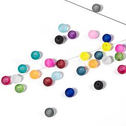 Perle di vetro trasparente 15 colori&nbsp;FGLA-JP0001-01-8mm
