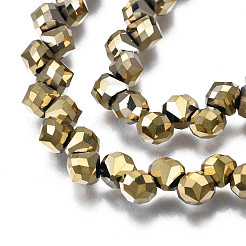 Стеклянные бусины с гальваническим покрытием &nbsp;EGLA-N006-032-C03