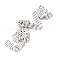 Латунные микро проложить кубического циркония подвески KK-G544-37P