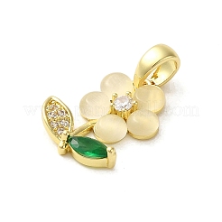 Латунные микро проложить кубического циркония подвески&nbsp;KK-E105-02G