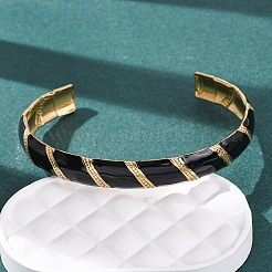 Браслеты из нержавеющей стали 304 с эмалью для женщин&nbsp;LS-BJEW-H637-01G