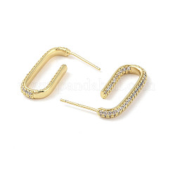 Серьги-гвоздики из циркония EJEW-L285-004G