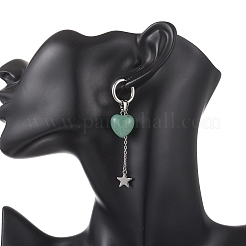 Valentinstag-Herzohrringe aus Edelstahl 304&nbsp;EJEW-TA00799-01