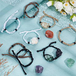 8шт браслеты из нейлоновой нити&nbsp;BJEW-UN00022