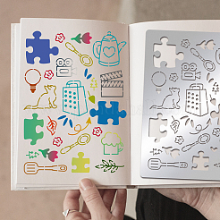 Трафареты для штампов из нержавеющей стали DIY-WH0289-049