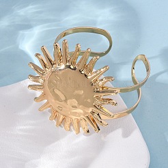 Браслеты-манжеты из сплава и железа для женщин&nbsp;BJEW-F501-01B-KCG