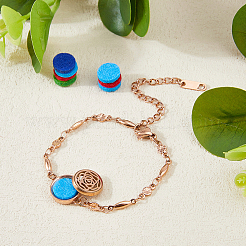 1 комплект браслетов из нержавеющей стали овальной формы двух цветов&nbsp;BJEW-HS0001-10