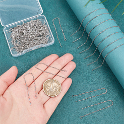 Фурнитура для сережек из нержавеющей стали 304&nbsp;STAS-UN0002-28P