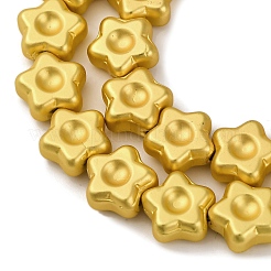 Стеклянные бусины с гальваническим покрытием  EGLA-H109-13