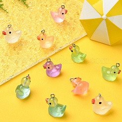 21шт 7 стиля светящиеся прозрачные подвески из смолы&nbsp;RESI-YW0001-82