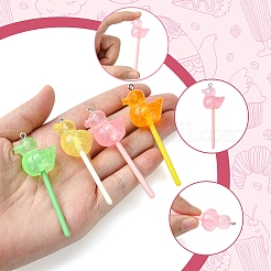 10 шт. большие подвески из светящейся полупрозрачной смолы FIND-FS0002-91B