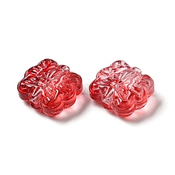 透明ガラスビーズ  長方形  ミックスカラー  12.5x13.5x6mm  穴：1mm&nbsp;GLAA-O023-04
