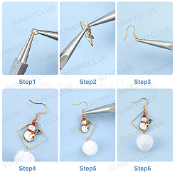 237 Stück DIY-Set zum Basteln von Ohrringen mit Weihnachtsmotiven&nbsp;DIY-SC0015-05
