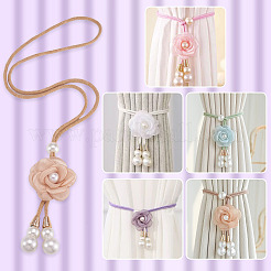 Raffhalter aus Stoffblume&nbsp;AJEW-TAC0038-38B