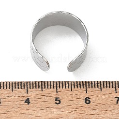Offene Manschettenringe aus Edelstahl 304&nbsp;RJEW-D357-01P